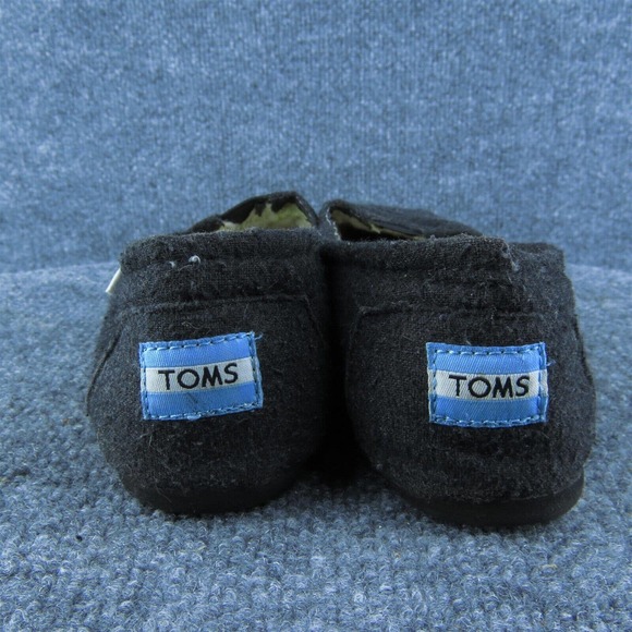 TOMS Women Flat Shoes Black‎ Fabric Slip On Size 8.5 Medium - Picture 5 of 9